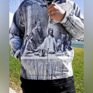 Hellpur ‘The Last Supper’ oversized jacket- Small